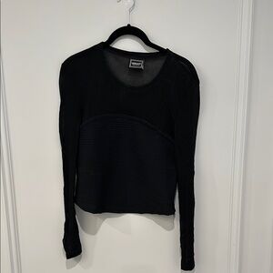 Versace Women's Black Long Sleeve Top